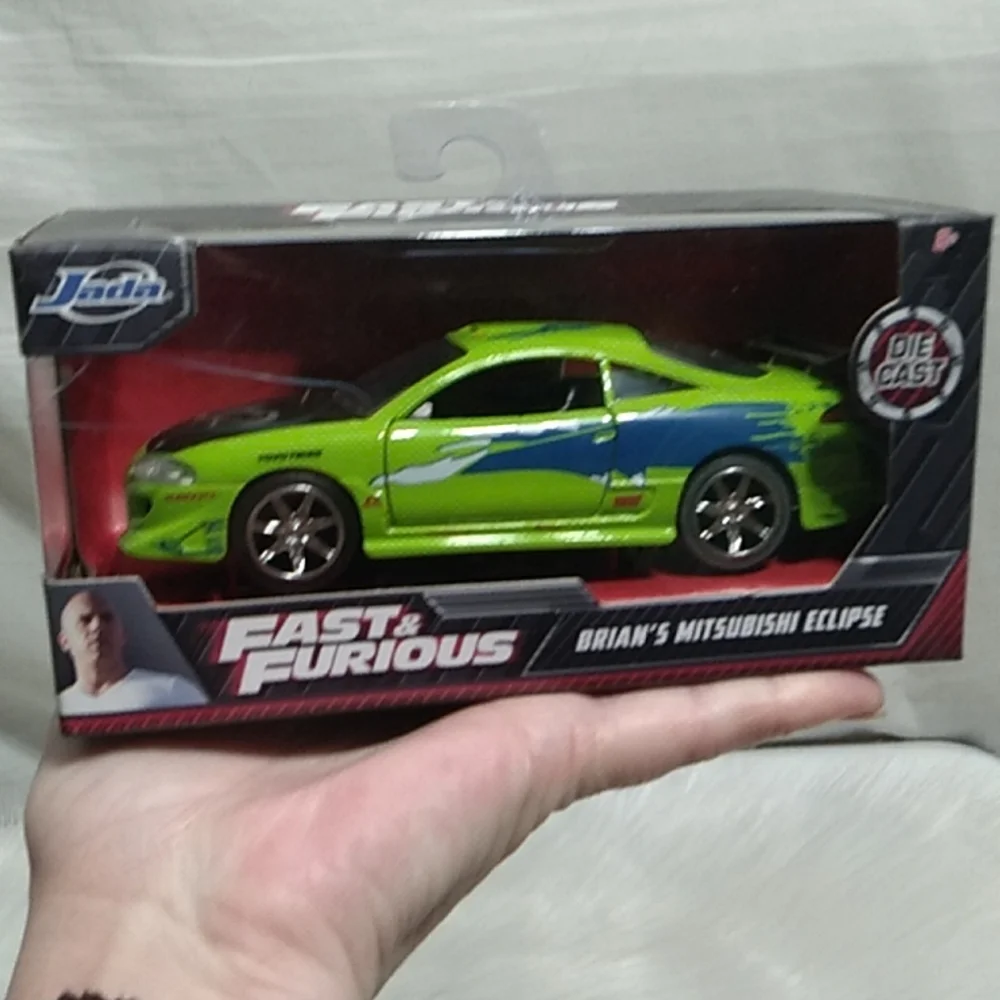 (A-1) NWT Fast & Furious Doms Dodge Charger & Brians Mitsubishi Eclipse Bundle